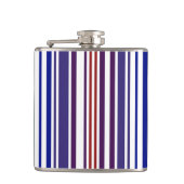 Doppel-Regenbogen-Strichcode Flachmann (Vorderseite)