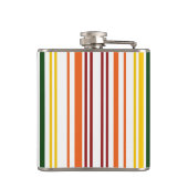 Doppel-Regenbogen-Strichcode Flachmann (Rückseite)