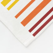 Doppel-Regenbogen-Strichcode Fleecedecke (Ecke)