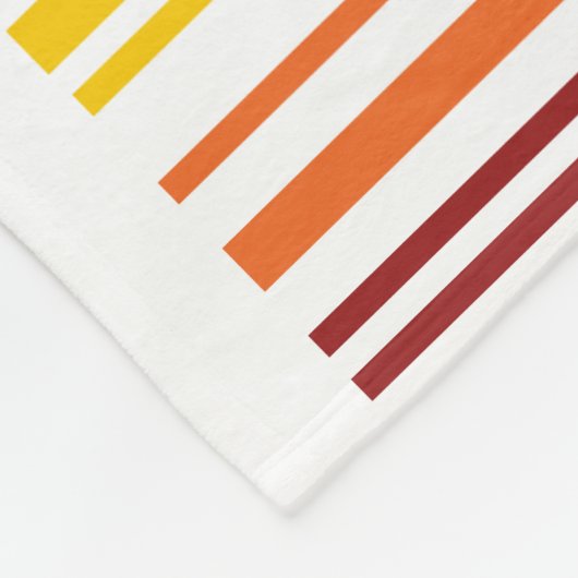 Doppel-Regenbogen-Strichcode Fleecedecke (Ecke)