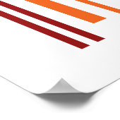 Doppel-Regenbogen-Strichcode Poster (Ecke)