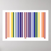 Doppel-Regenbogen-Strichcode Poster (Vorne)