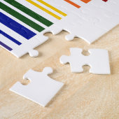Doppel-Regenbogen-Strichcode Puzzle (Seite)