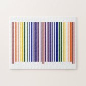 Doppel-Regenbogen-Strichcode Puzzle (Horizontal)