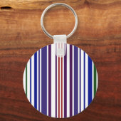 Doppel-Regenbogen-Strichcode Schlüsselanhänger (Vorderseite)