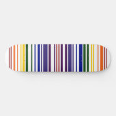 Doppel-Regenbogen-Strichcode Skateboard (Horizontal)