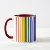 Doppel-Regenbogen-Strichcode Tasse (Links)