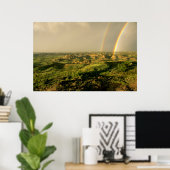 Doppel-Regenbogen über den bemalten Canyon in Theo Poster (Heimbüro)