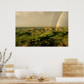 Doppel-Regenbogen über den bemalten Canyon in Theo Poster (Küche)