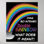 Doppel-Regenbogen über den Himmel Poster (Vorne)