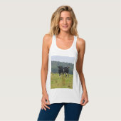 Doppel-Rinder-Troube Tank Top (Vorderseite Vollansicht)