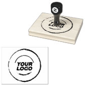 Doppel-Round-Border-Logo Gummistempel (Stempel)