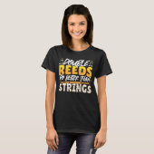 Doppel-Schilder sind besser als Strings-Bassoonist T-Shirt (Vorne ganz)