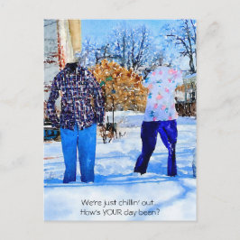 Doppel schillt nur gefrorene AmeisenOutfits aus. Postkarte