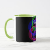 Doppel-Schleifen-Netz-Geometrie-Kaffeetasse Tasse (Links)