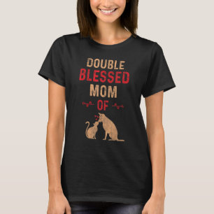 Doppel Segen Mutter Nur Eine Mutter Die Ihre Katze T-Shirt