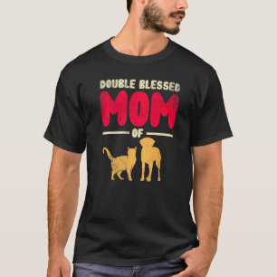 Doppel Segen Mutter Nur Eine Mutter Die Ihre Katze T-Shirt