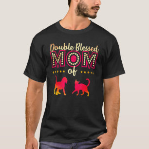 Doppel Segen Mutter Nur Eine Mutter Die Ihre Katze T-Shirt