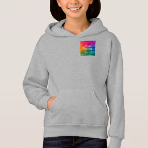 Doppel-Seitendesign-Vorlage aus Leichtstahl Kinder Hoodie