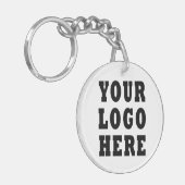 Doppel-seitige Firmenlogo Schlüsselanhänger (Vorderseite links)