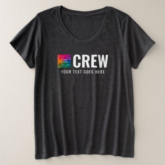 Doppel-seitige Logos für das Geschäft mit Printwer Große Größe T-Shirt (Design vorne)