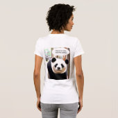 Doppel-seitige T - Shirt Hamlet Quote Panda (Schwarz voll)