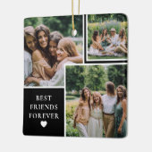 Doppel-Side-4-Foto & Bestie-Quote - Sake Keramikornament (Links)