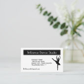 Doppel-Side-Ballet-Tanzkarte Visitenkarte (Stehend Vorderseite)