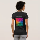 Doppel-Side-Business-Logo - Leinwand für Frauen in T-Shirt (Schwarz voll)