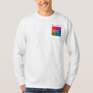 Doppel-Side-Langschlauch für Männer mit benutzerde T-Shirt