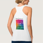 Doppel-Side-Racerback für Frauen - schlankes Gesch Tank Top (Rückseite)