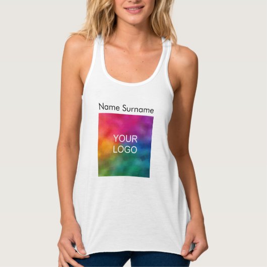 Doppel-Side-Racerback für Frauen - schlankes Gesch Tank Top (Vorderseite)