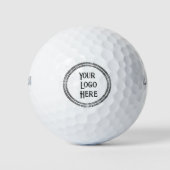 Doppel-Silber-Shimmer-Ringe für Ihr Logo Golfball (Vorderseite)
