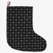 Doppel-Spiral-Keltenmuster Großer Weihnachtsstrumpf (Vorderseite)