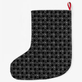 Doppel-Spiral-Keltenmuster Großer Weihnachtsstrumpf (Rückseite)