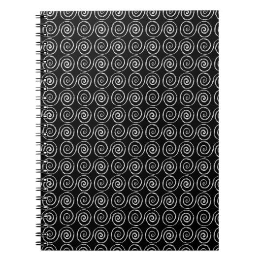 Doppel-Spiral-Keltenmuster Notizblock (Vorderseite)
