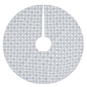 Doppel-Spiral-Keltenmuster Polyester Weihnachtsbaumdecke