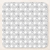 Doppel-Spirale-Keltisches Muster Rechteckiger Pappuntersetzer (Vorderseite)