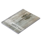 Doppel Stall Doors Country Wedding Spiral Notebook Notizblock (Linke Seite)