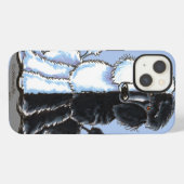 Doppel-Standard-Poodles iPhone Hülle (Rückseite (Horizontal))
