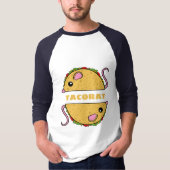 Doppel-Taco-Rat-Raglan-T - Shirt (Gelber Text) (Vorderseite)