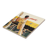 Doppel-Tennis-Match Fliese (Seite)