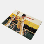 Doppel-Tennis-Match Fußmatte (Schrägansicht)