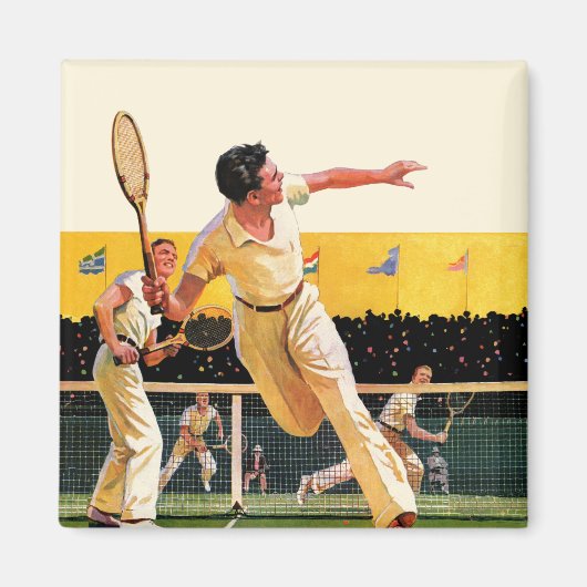 Doppel-Tennis-Match Magnet (Vorne)