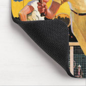 Doppel-Tennis-Match Mousepad (Ecke)