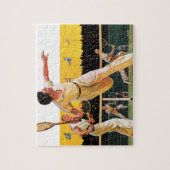 Doppel-Tennis-Match Puzzle (Vertikal)