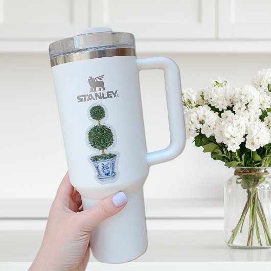 Doppel Topiary Tree Chinoiserie Vinyl Sticker