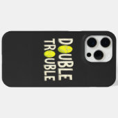 Doppel Trouble Funny Tennis Balls Case-Mate iPhone Hülle (Rückseite (Horizontal))
