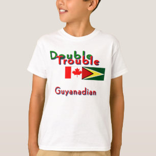 Doppel-Trouble-guyana-kanadische T - Shirt