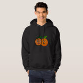 Doppel-Trouble-Orangen Hoodie (Vorne ganz)
